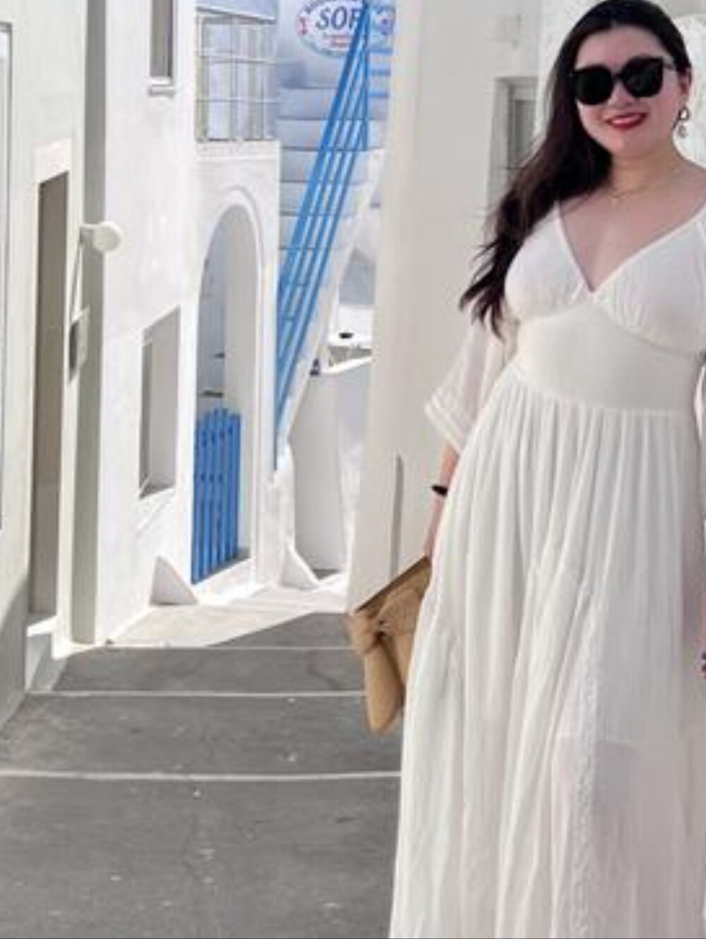 Free People White Boho Maxi Dress with Smocked Waist - Picture 7 of 13